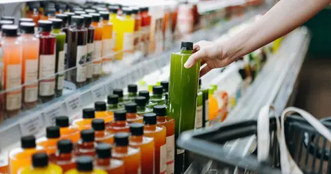 A student shows off a food shop that lasts so long people can't get over it