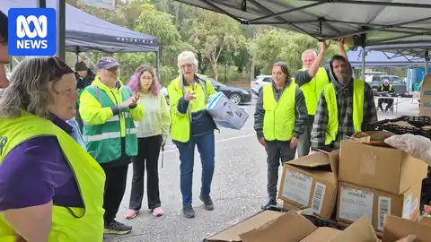 In Australia's most food-insecure suburbs, food aid lines are doubling