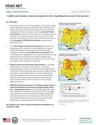 Nigeria food security outlook: conflict and economic constraints to drive a worsening lean season