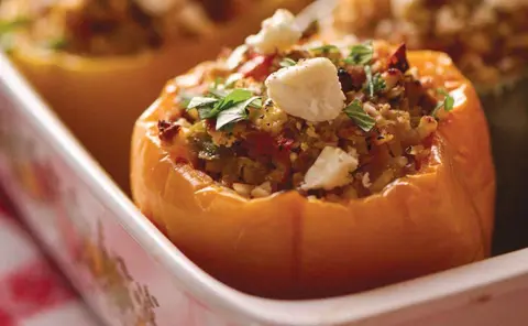 These Southwest turkey stuffed peppers pack a flavourful punch