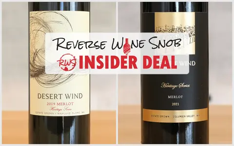Insider deal: 61% off a 94+ point Desert Wind Heritage Series Merlot