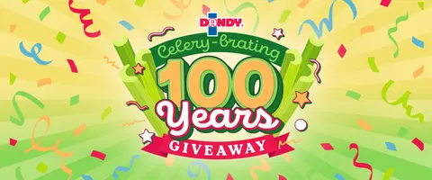 Dandy Celery launches a 'Celery-brating 100 Years' giveaway all month long