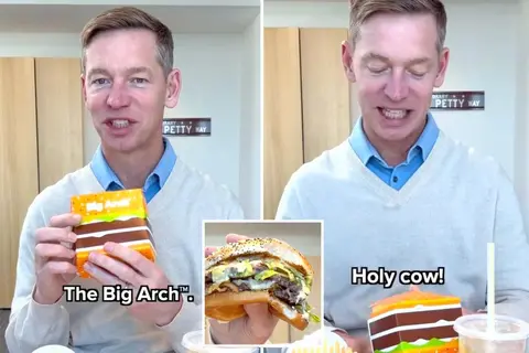 McDonald's CEO is ruthlessly mocked over a viral video tasting the Big Arch